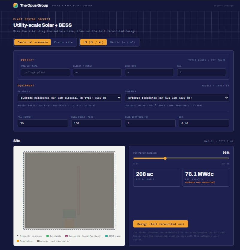 Interactive site plan